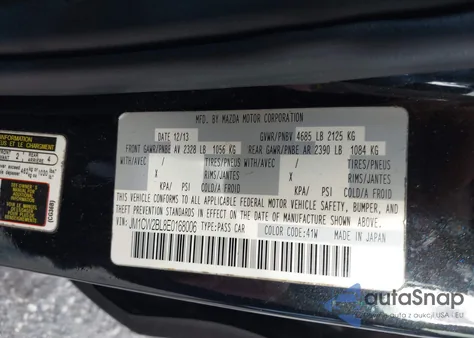 2014 Mazda Mazda5 Sport from USA, damaged, VIN JM1CW2BL8E0168006